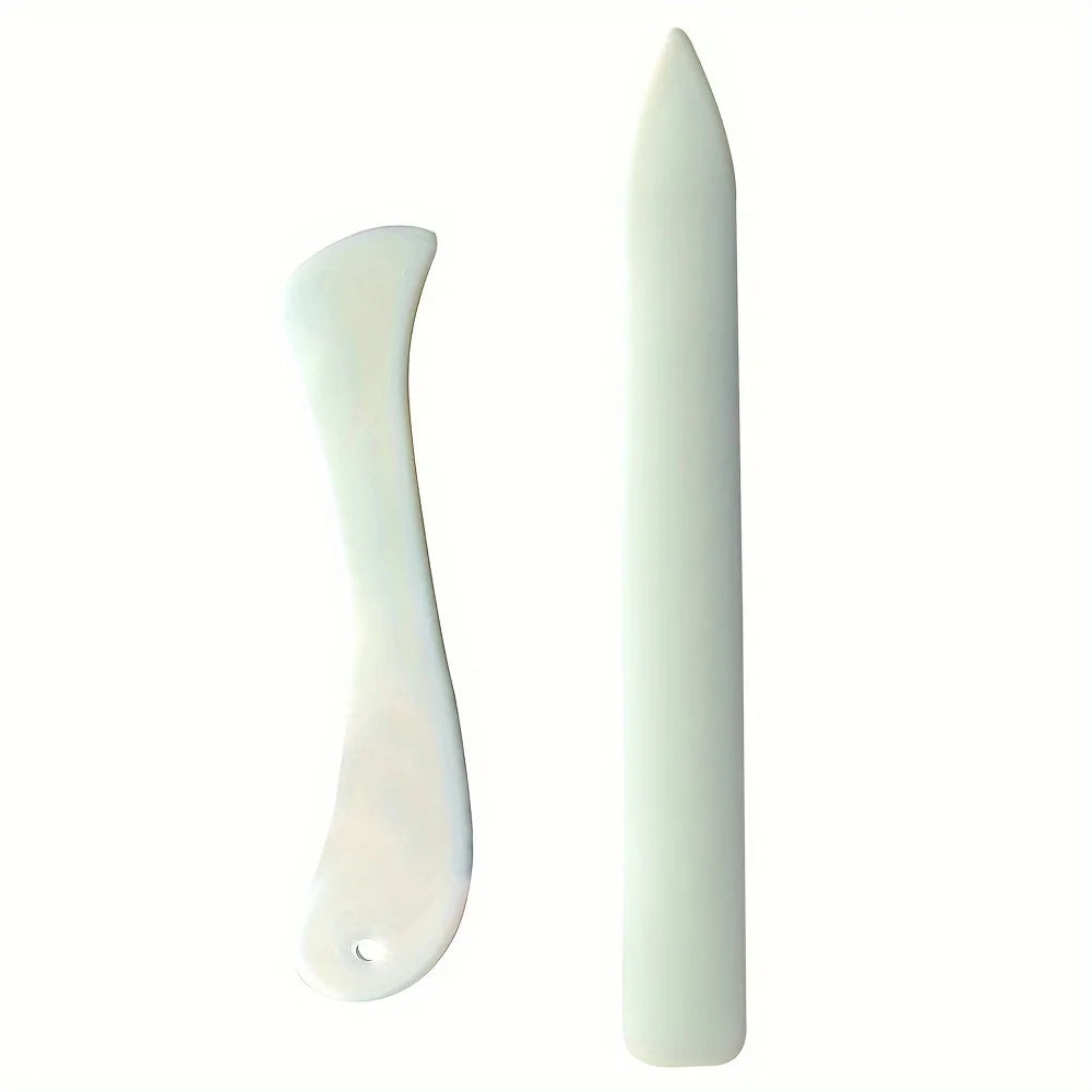 Plastic Bone Folder and Creaser Set for Paper & Leather Crafting