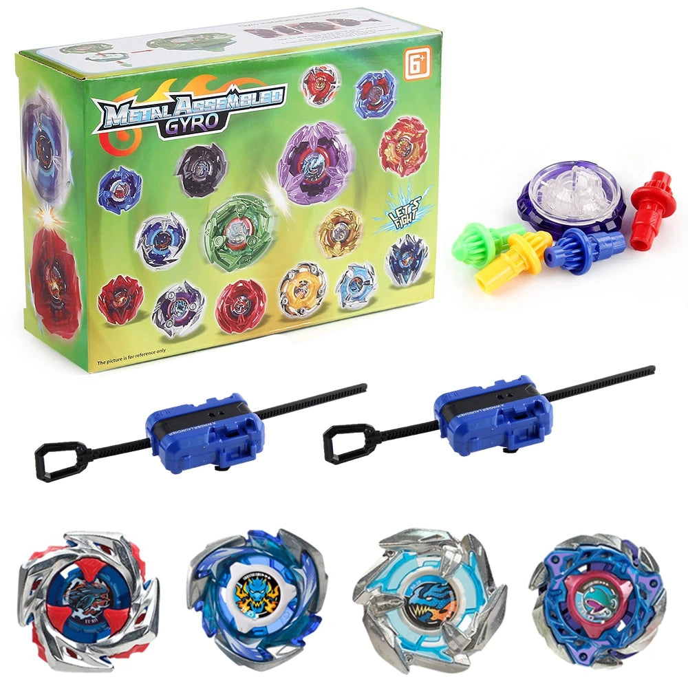 Gyro Spinning Tops Battle Set with Launchers