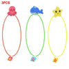 Three colorful diving toys including a pink octopus, blue fish, and yellow star, packaged as 3 pieces.
