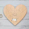 Wooden Baby Birth Memory Keepsake Set with Wristband and Display Stand