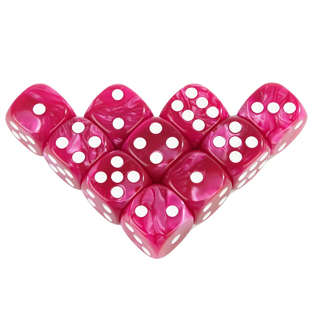 Marble Acrylic Dice Set – 16mm Round Corner Tabletop Dice