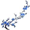 Plum Blossom Embroidered Applique Patch