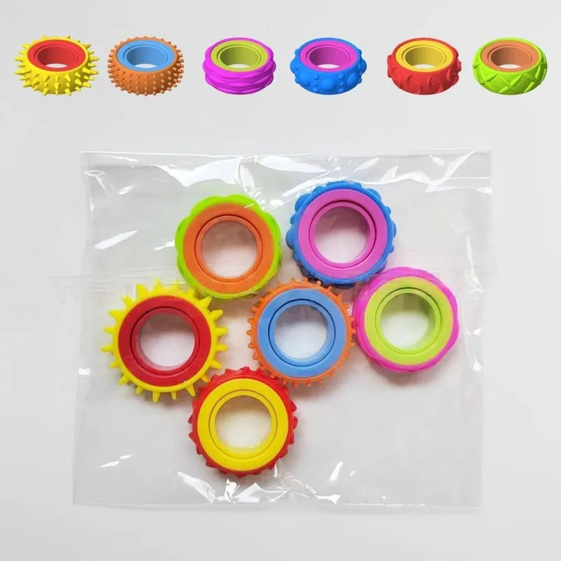 Silicone Sensory Ring Fidget Toy for Stress Relief and Focus