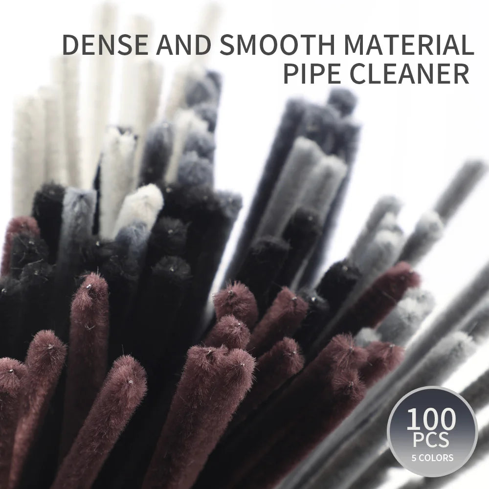 Chenille Pipe Cleaners for Crafts – 100 Pack