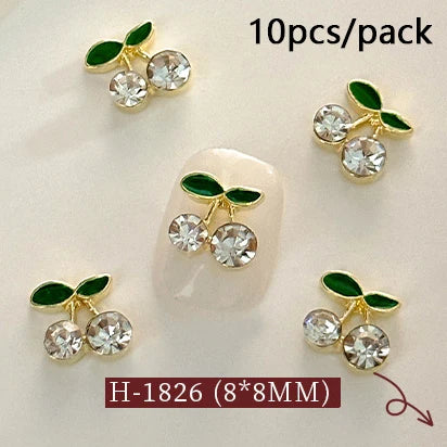Fruit & Floral Resin Nail Art Decorations