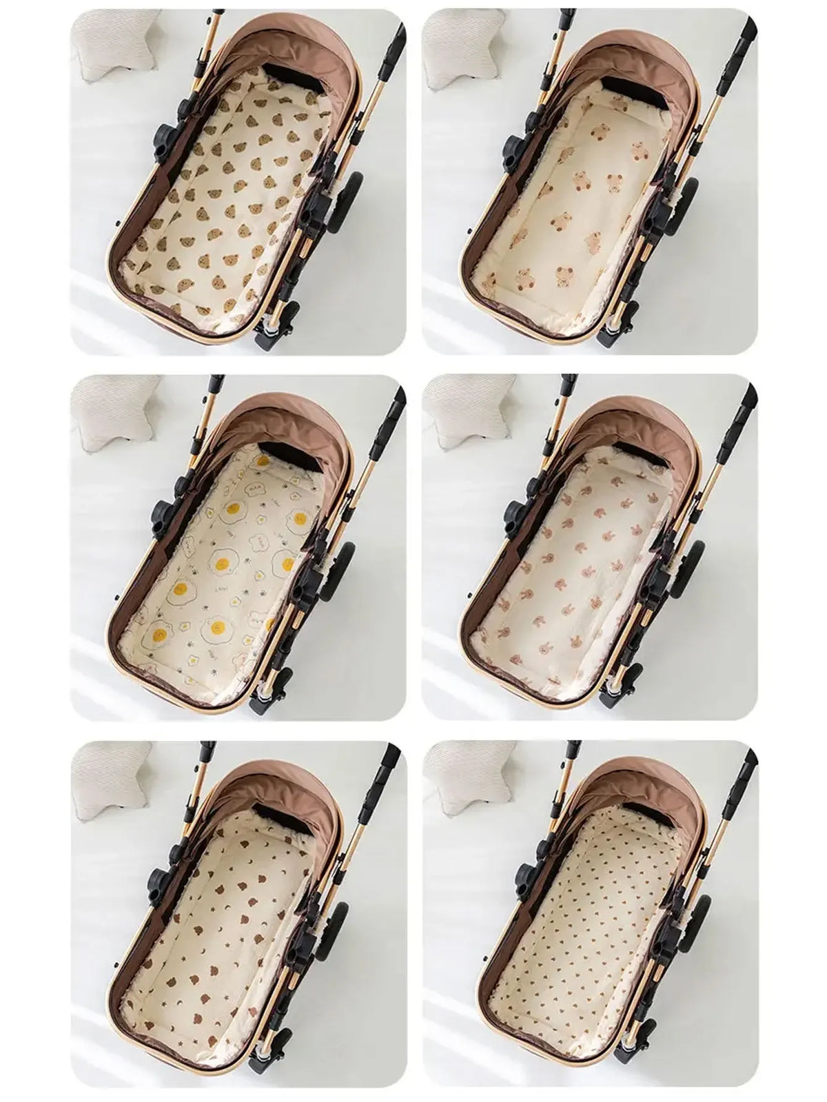 Cozy Cartoon Bear Baby Stroller Seat Cushion