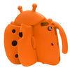 An orange playful cartoon EVA shockproof case designed for an iPad.