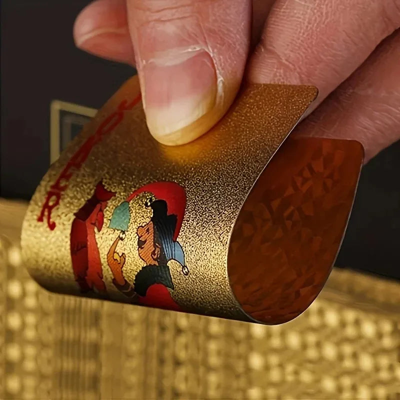 Gold Foil Playing Cards – Waterproof Matte Finish Deck