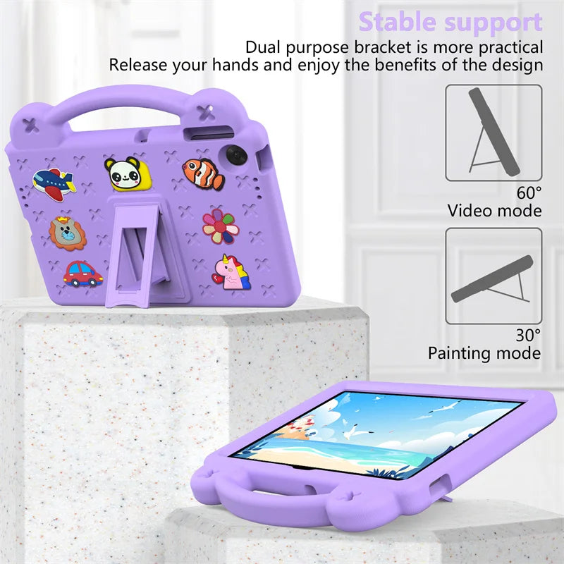 Kids Tablet Case with Foldable Kickstand for Lenovo Tab 10.1 (2025 K10 Gen 2)