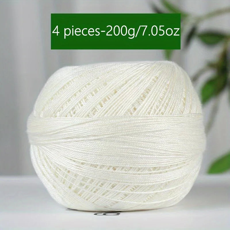Mercerized Cotton Lace Yarn – Soft, Smooth & Ideal for Summer Knitting