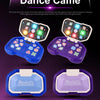 Handheld Dance Came game console in blue and purple styles with a password deposit machine theme