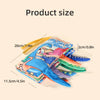A stack of colorful dinosaur-themed soft cloth books for babies, showing various dinosaur shapes and colors.