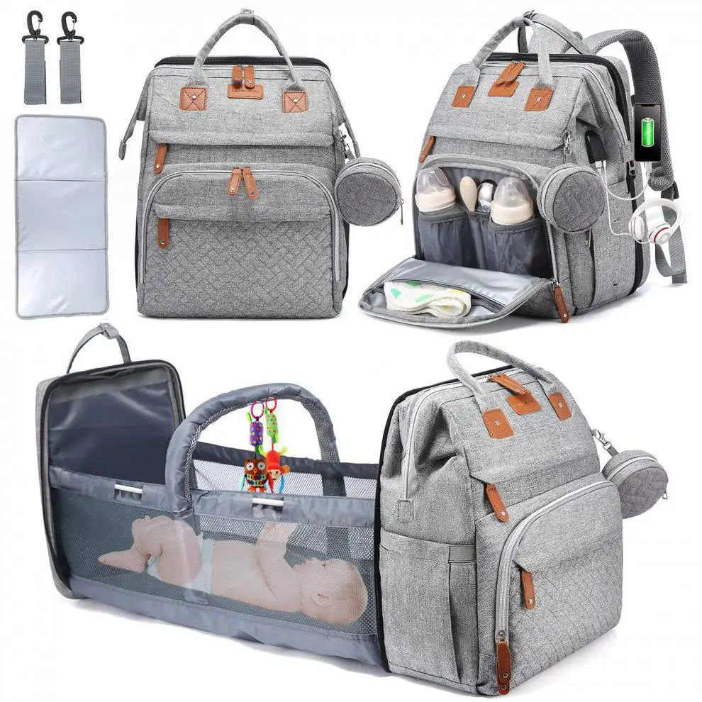 Multifunctional Diaper Backpack for Babies & Toddlers
