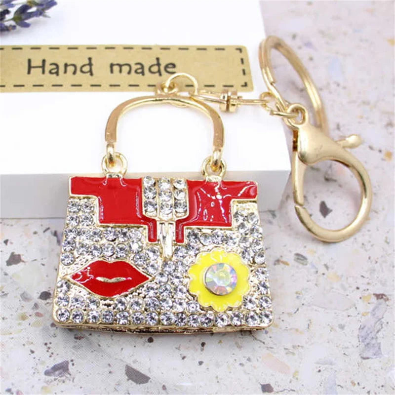 Crystal Rhinestone Handbag Keychain