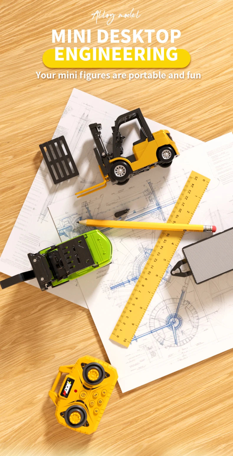 1:64 Scale Alloy Remote Control Forklift Truck Simulation Model