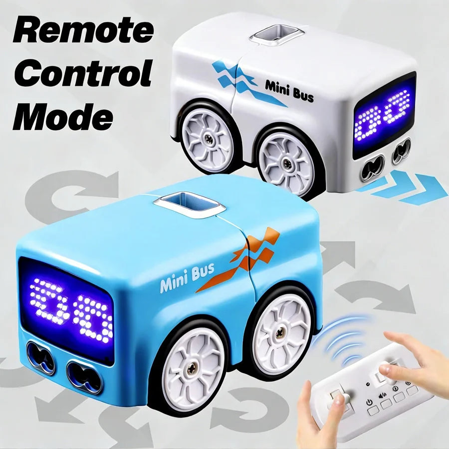 Mini RC Bus with 4 Play Modes & Funny Expressions