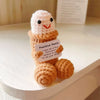 Handmade Crochet Emotional Support Poo Doll with Card