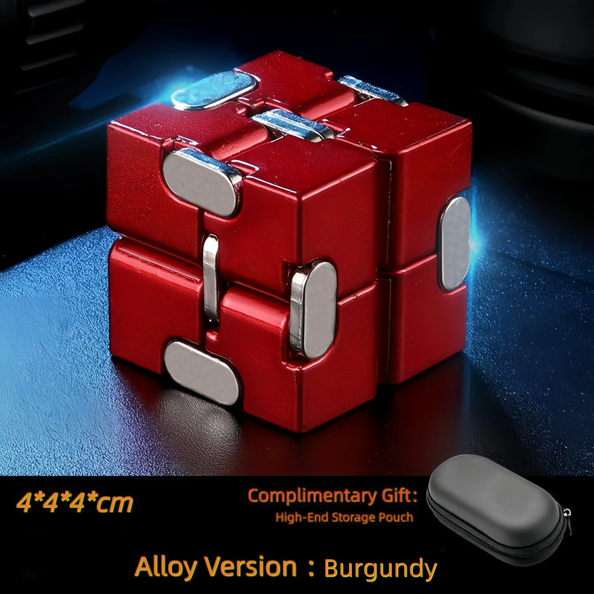 Infinity Cube Fidget Toy – Durable Metal & Plastic Stress Reliever