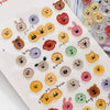 A collection of 3D smile face crystal stickers in various colors and shapes for crafting and decorating.