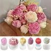 6-Piece Silicone Flower Candle Mold Set