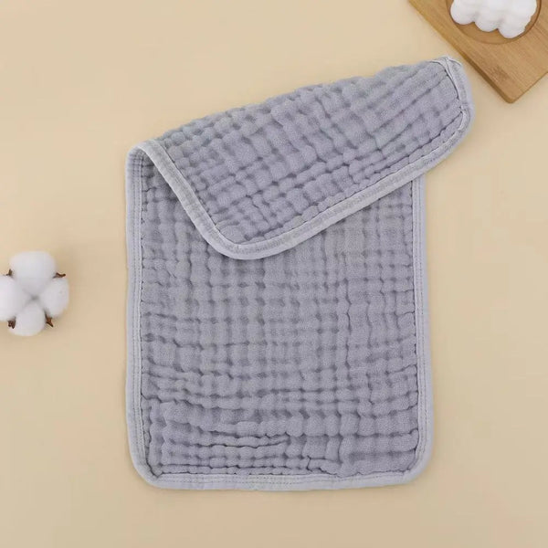 6-Layer Cotton Muslin Baby Burp Cloths (5-Pack)