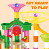 Glowing Marble Run with Motorized Elevator – 236-Piece STEM Building Set for Kids