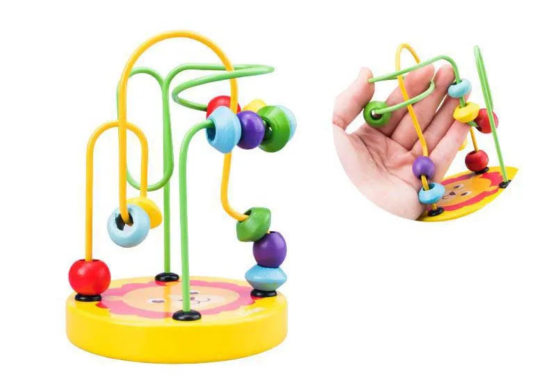 Montessori Wooden Bead Maze Toy for Toddlers