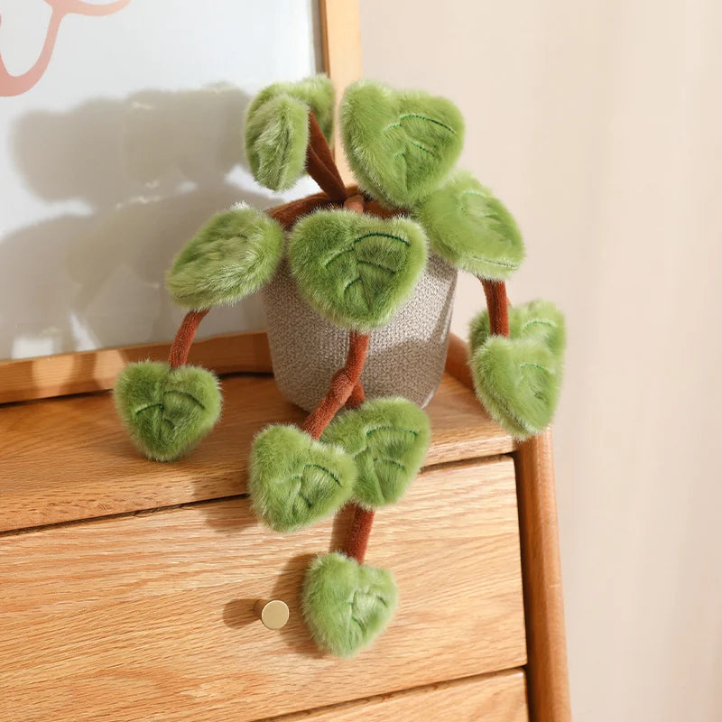 Lifelike Pothos Plush Plant – Soft Home Decor Accent