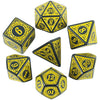 Textured Polyhedral Dice Set for RPG and Tabletop Games