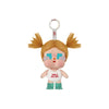 A vinyl figure of a girl with orange hair and blue eyes wearing a white top, labeled Girls Do Cry.