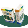 A white storage box for a 12 color chalk set, showing the product label and packaging.