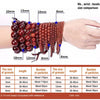 Comparison of various size and length beads used in jewelry making