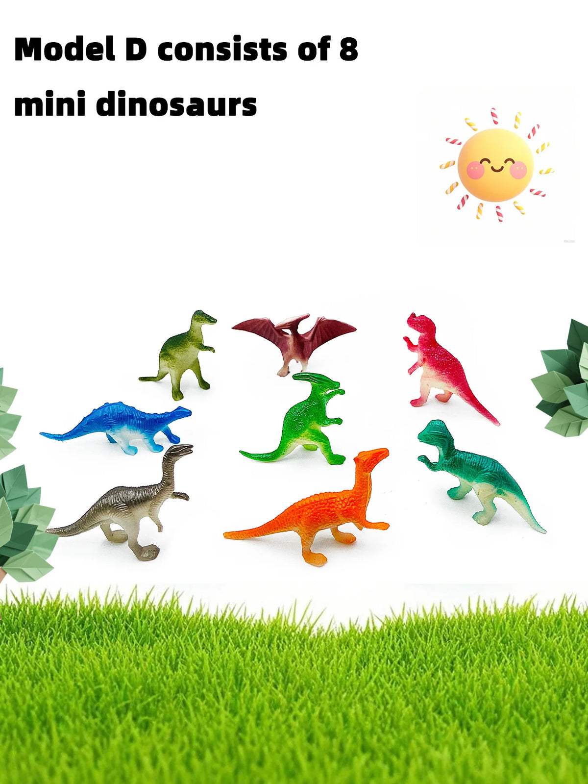 10-Piece Mini Dinosaur Figure Set for Kids and Collectors