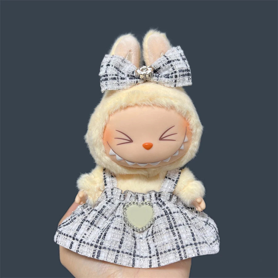 Fashion Doll Outfit Set for 15/17cm Labubu Figures