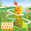 Interactive Climbing Duck Roller Coaster Toy with Lights and Music