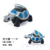 A silver and blue die-cast dinosaur truck toy with a removable figure, shown from the side.
