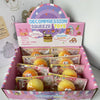 A box of Decompression Squeeze Toys featuring various food-themed squishy toys and stress relief items.