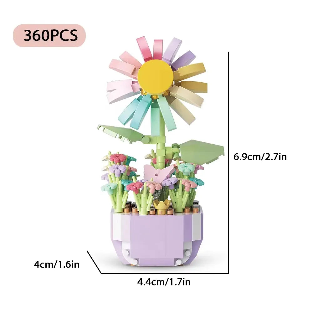 Everlasting Flower Bonsai Building Blocks Set