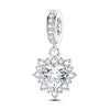 925 Sterling Silver Heart Charm Beads for Bracelets and Necklaces