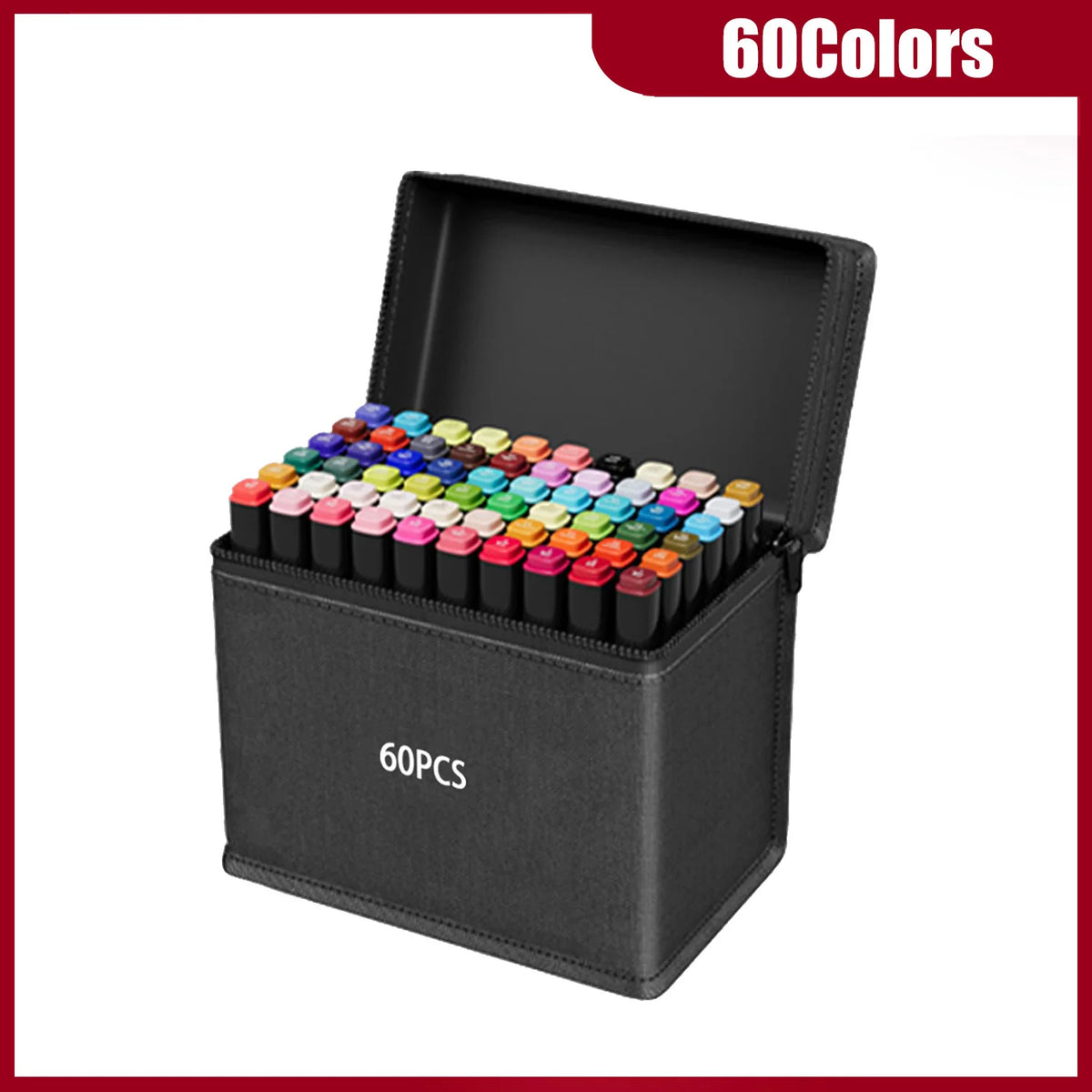 Dual-Tip Alcohol Art Markers – 24 to 262 Color Sets for Illustration & DIY