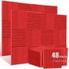 Acoustic Foam Panels for Soundproofing (48-Pack)