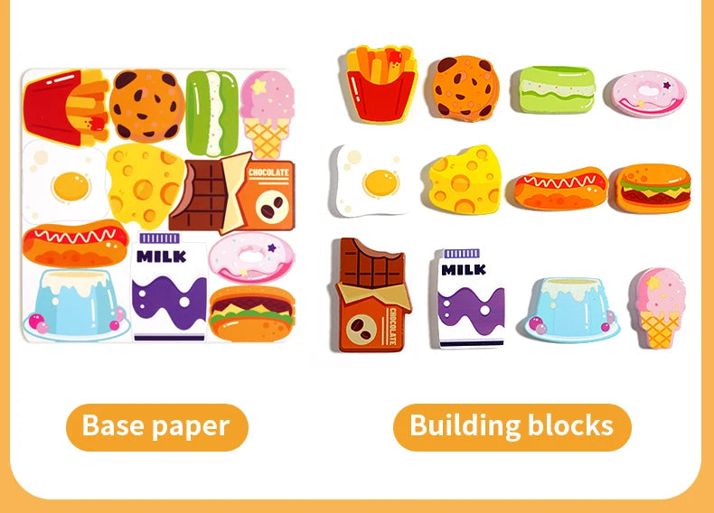 Wooden 3D Jigsaw Puzzle for Kids – Montessori Learning Toy