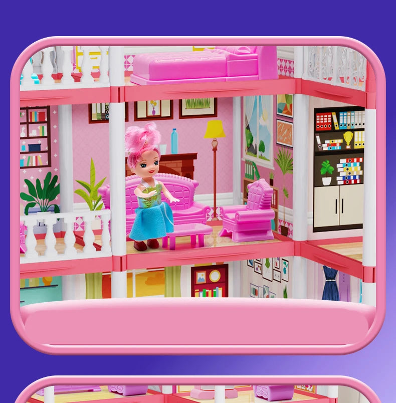 3D Princess Castle Dollhouse Building Kit