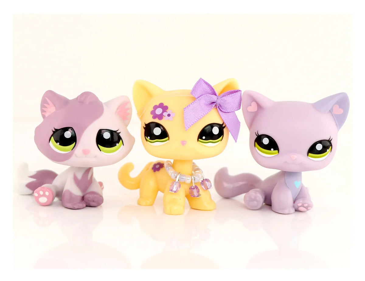 Realistic Mini Animal Figurine Set - Dogs, Cats & Fox