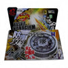 A box set for a 4D Metal Fusion Battle featuring a launcher and spinning top.