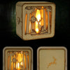 3D Wooden Castle Puzzle Night Light