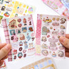 Korean Style Duplex Sticker Set (30 Sheets) for Scrapbooking & Journaling