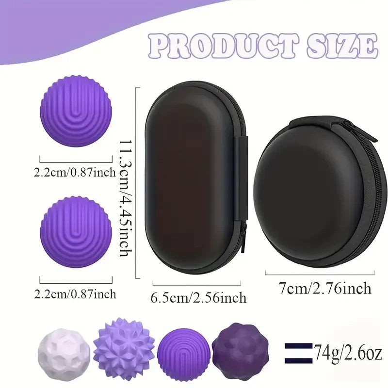 Magnetic Sensory Fidget Balls with Silicone Shell