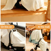 Soft Muslin Cotton Baby Car Seat Cover with Sunshade