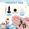 8mm Safety Eyes for Crochet Amigurumi – 200 Sets with Washers